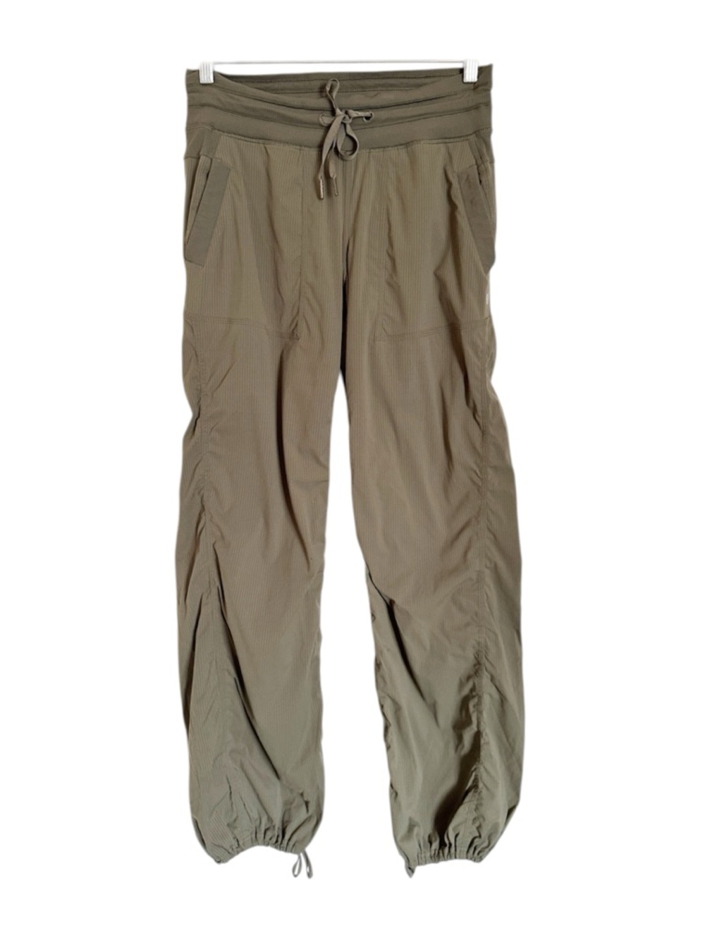 Lululemon Dance Studio Olive Green Unlined Full Lenght Pants size 6